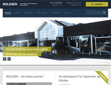 Tablet Screenshot of boldsen.dk